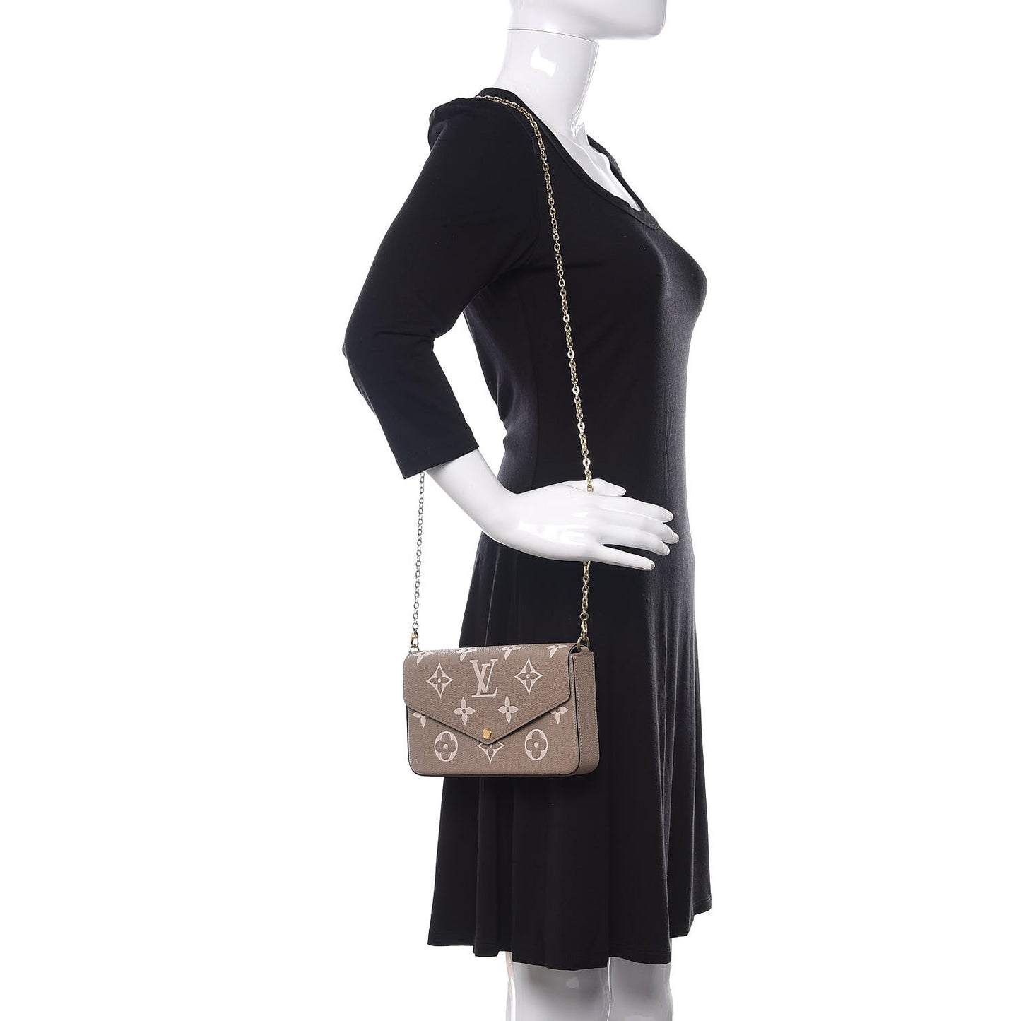Empreinte Monogram Giant Felicie Pochette Tourterelle Creme