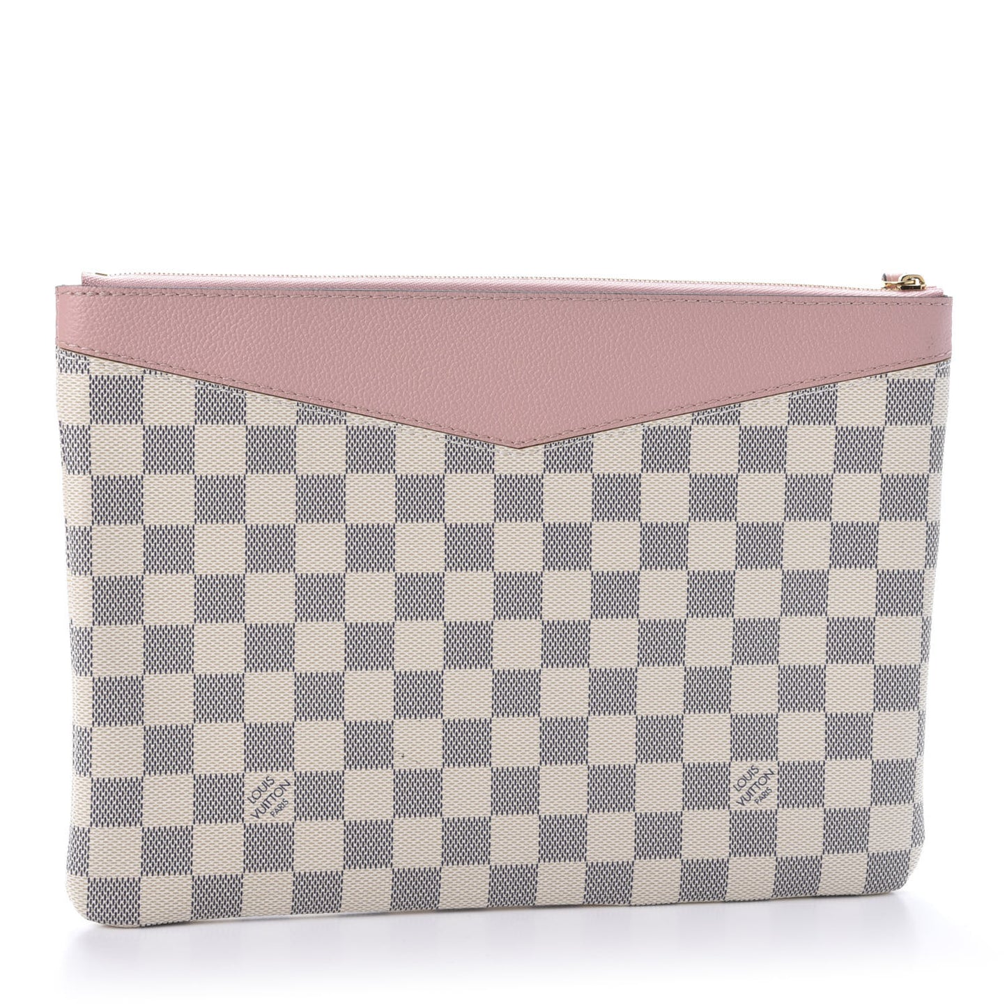 Damier Azur Daily Pouch Rose Poudre