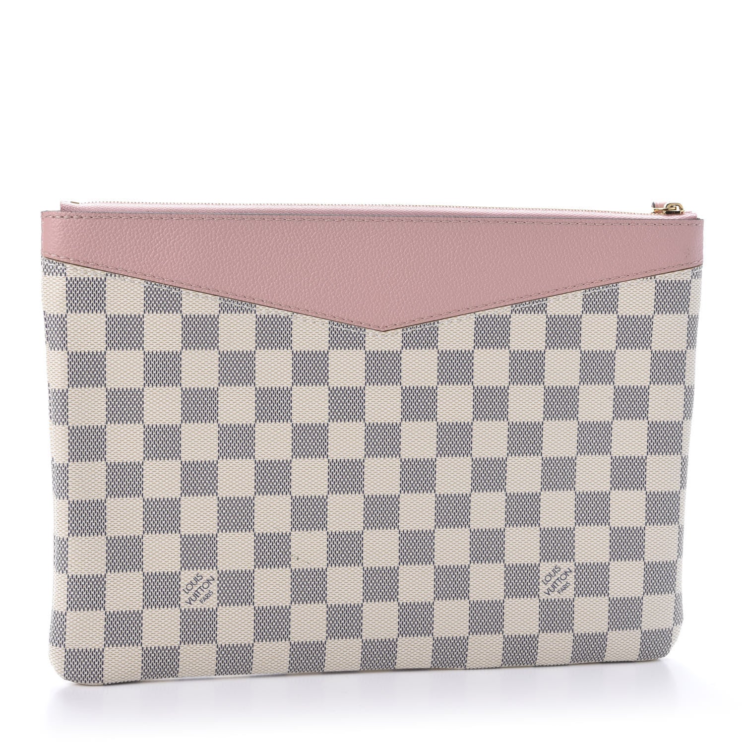 Louis Vuitton Damier Azur Daily Pouch Rose Poudre 3 of 10