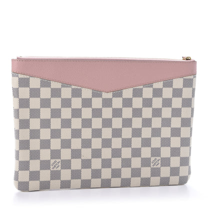 Louis Vuitton Damier Azur Daily Pouch Rose Poudre 3 of 10