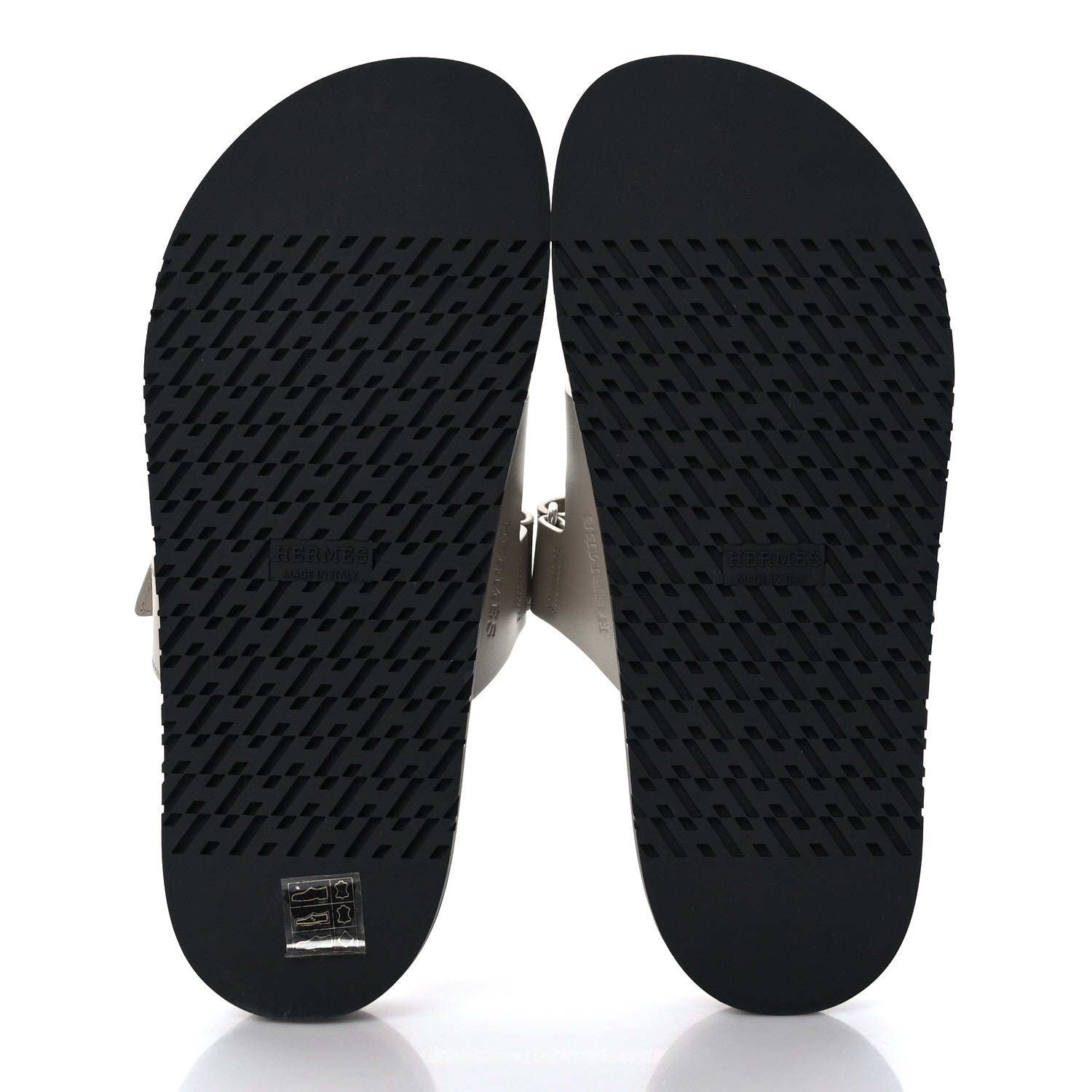 Hermes Calfskin Womens Chypre Sandals 38.5 Beige Mastic 5 of 9