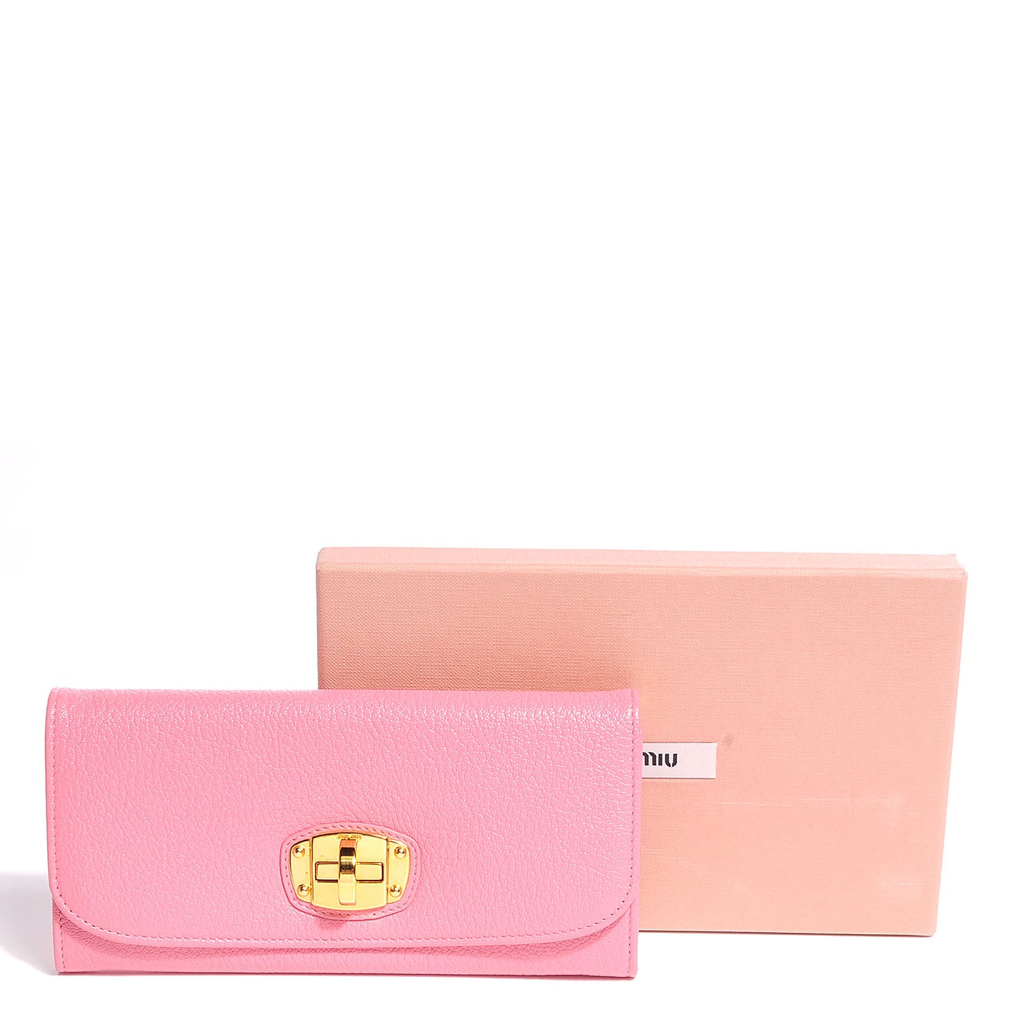 Goatskin Madras Twist Wallet Rosa