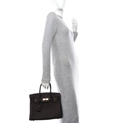 Hermes Togo Birkin 30 Chocolate 2 of 10