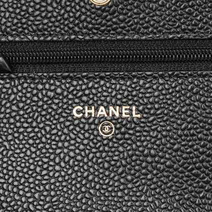 Chanel Caviar Quilted Wallet On Chain WOC Black 6 of 7