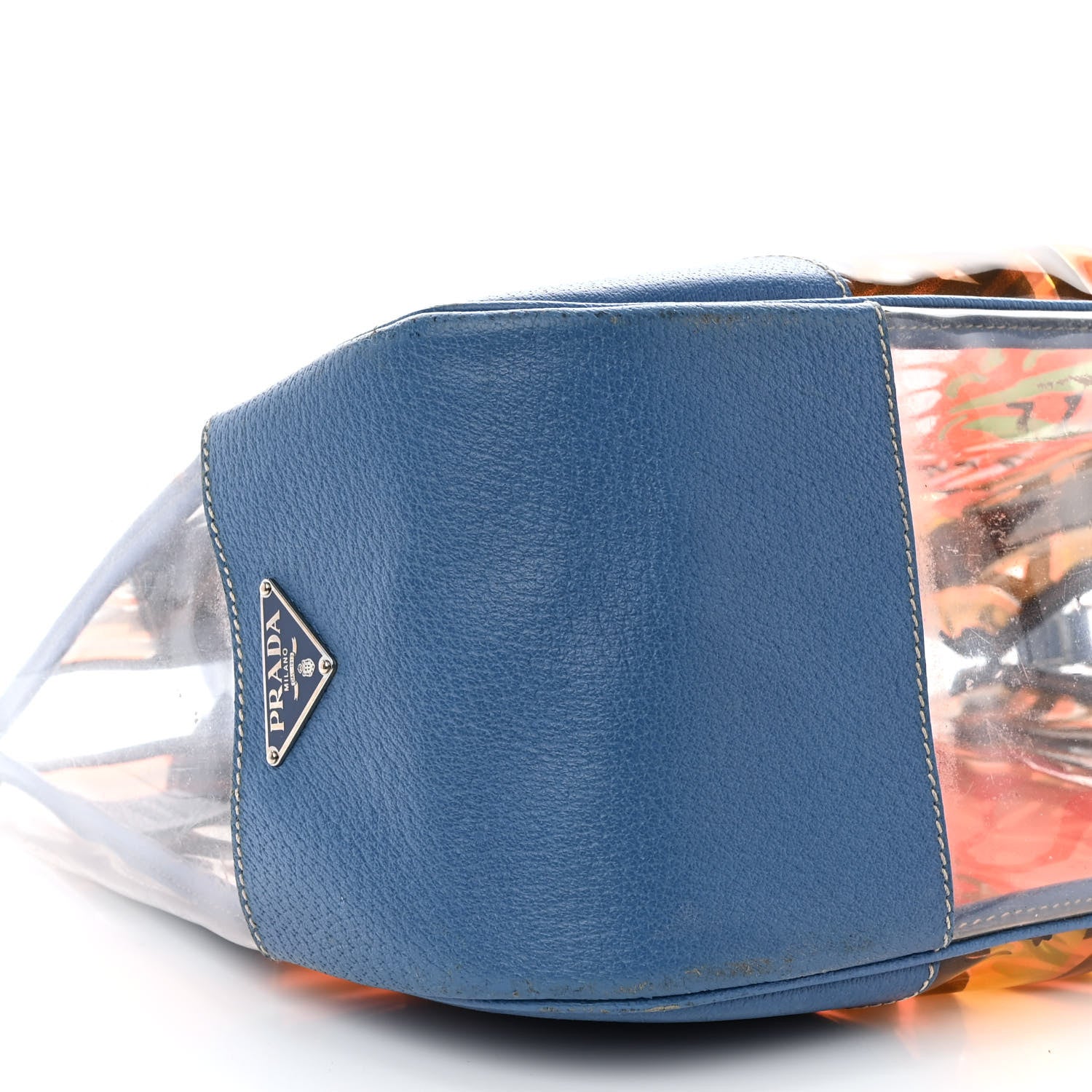 Prada Vinyl Calfskin Tote Multicolor 9 of 13