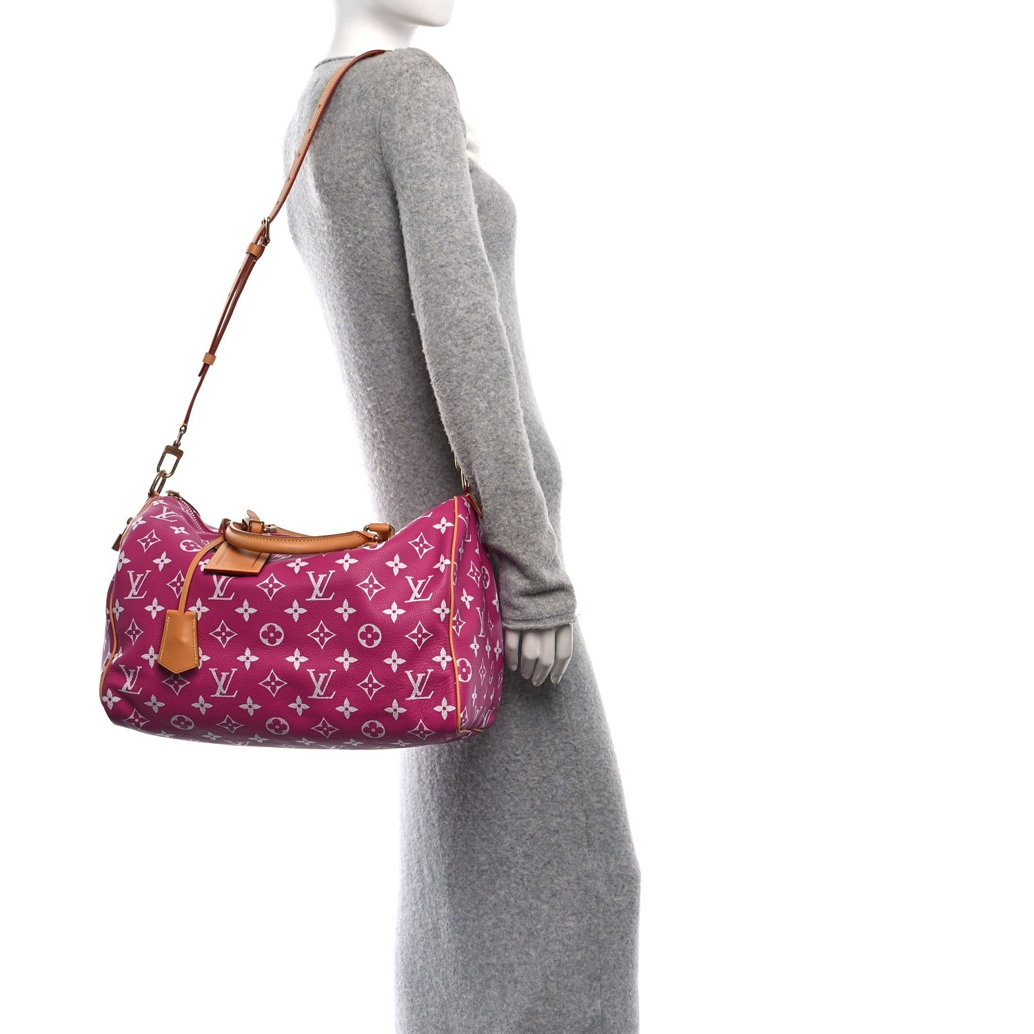 Louis Vuitton Calfskin Monogram Speedy P9 Bandouliere 40 Agate 3 of 21