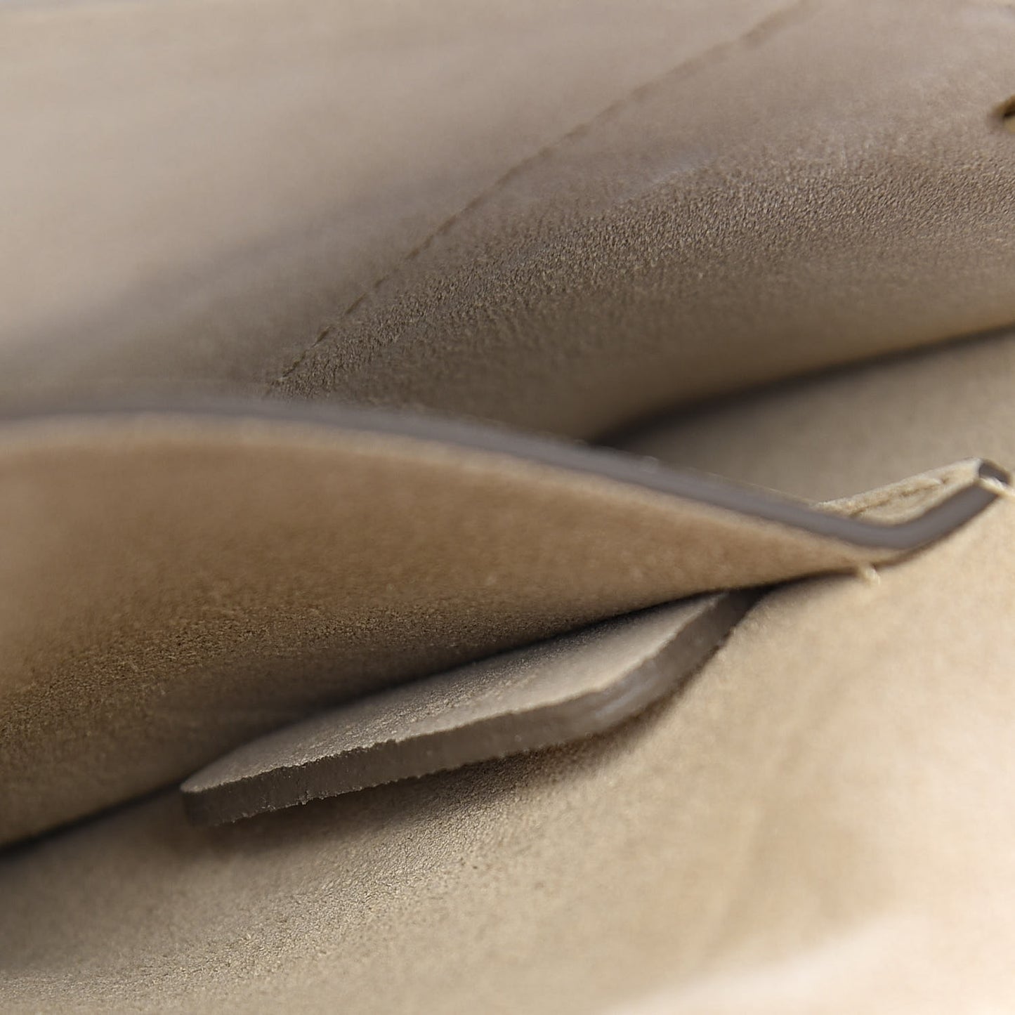 Suede Calfskin Small Faye Shoulder Bag Motty Grey