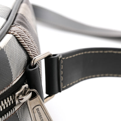 Burberry E-Canvas Calfskin Geometric Check Paddy Messenger Dark Birch Brown White 13 of 14