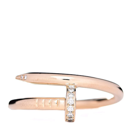 Cartier 18K Yellow Gold Diamond Juste Un Clou Ring 62 10 1 of 7