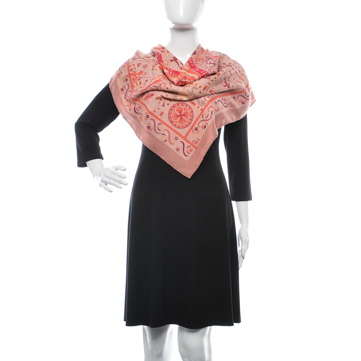 Cashmere Silk Forces de La Vie Scarf 90