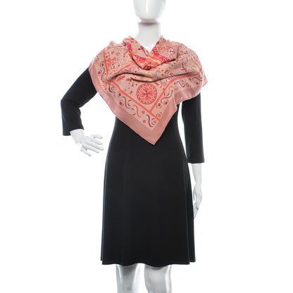 Hermes Cashmere Silk Forces de La Vie Scarf 90 2 of 6