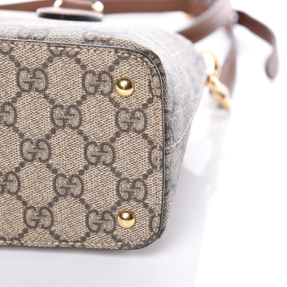 Gucci GG Supreme Monogram Mini Zip Top Tote Beige Tuscany 9 of 9
