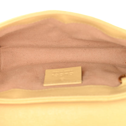Gucci Vintage Effect Calfskin Matelasse Super Mini Torchon GG Marmont Shoulder Bag Black Beige 5 of 10