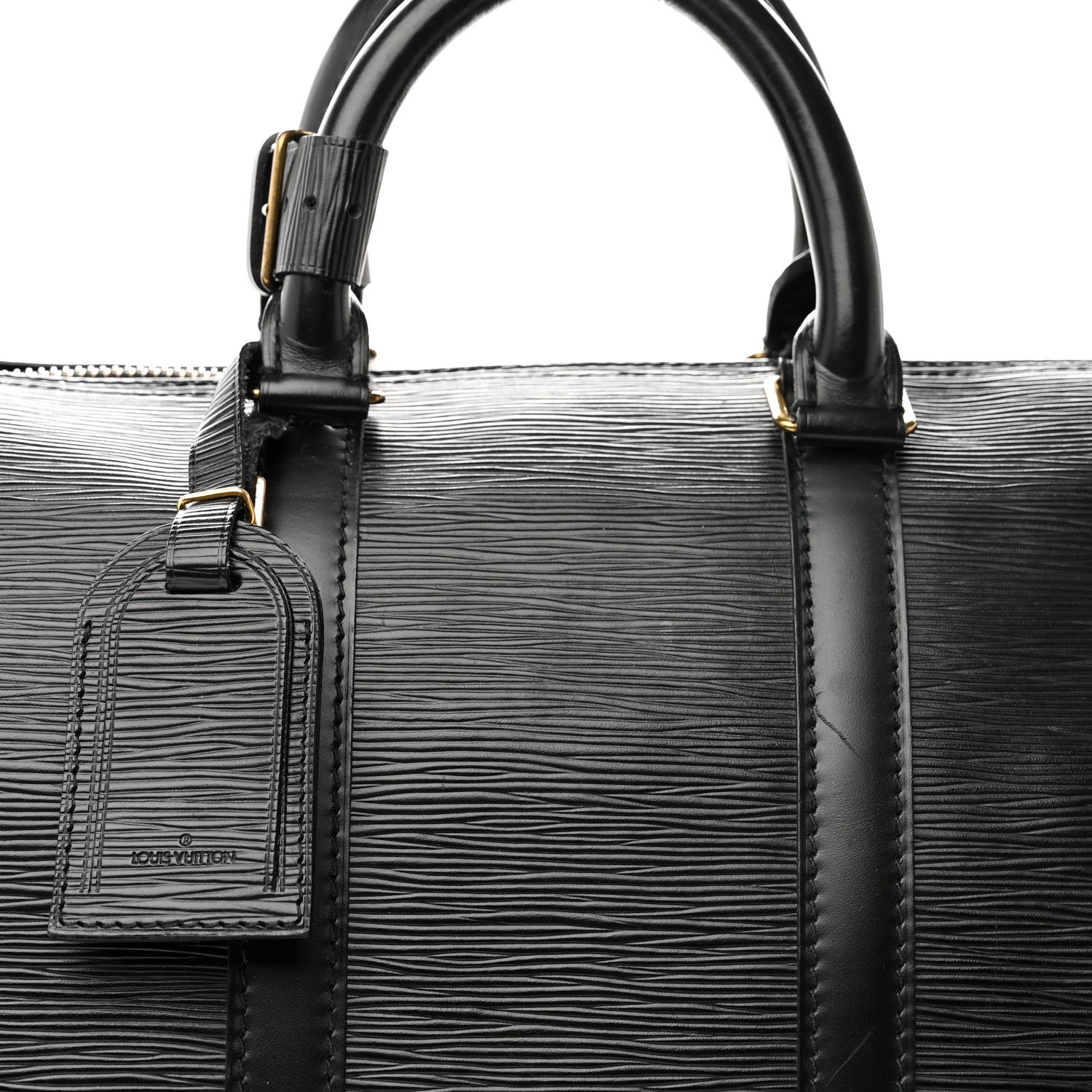 Louis Vuitton Epi Keepall 45 Black 9 of 19