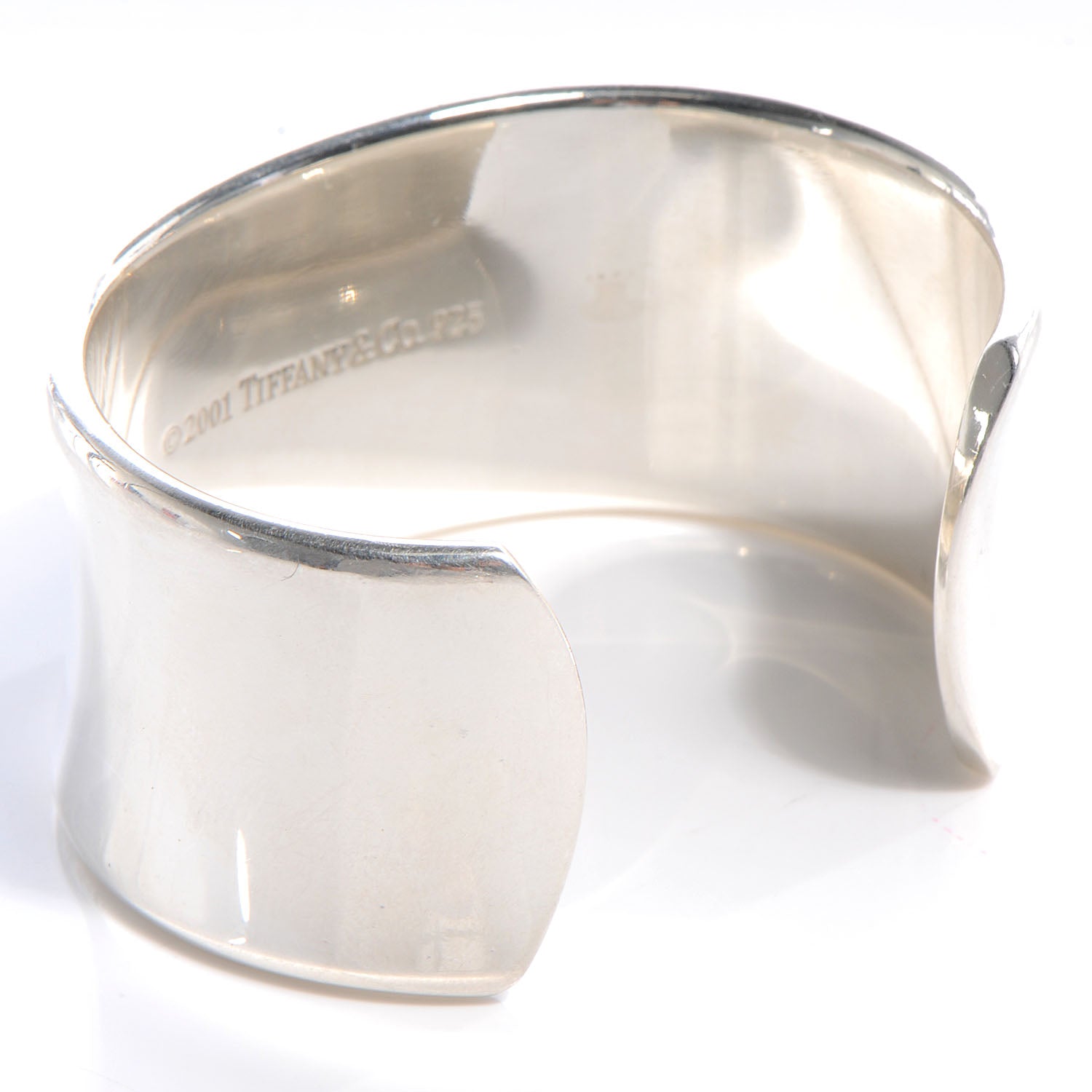 Tiffany Sterling Silver Wide 1837 Cuff Bracelet 3 of 5