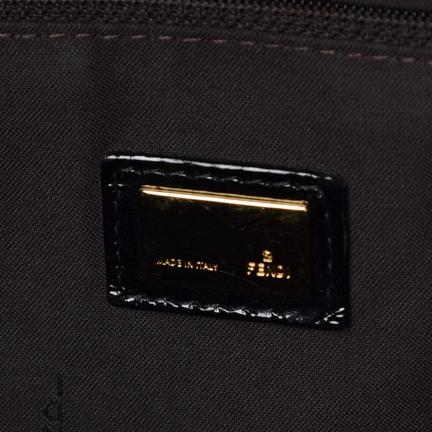 Fendi Vitello Naplak Large Convertible Baguette Black 8 of 10