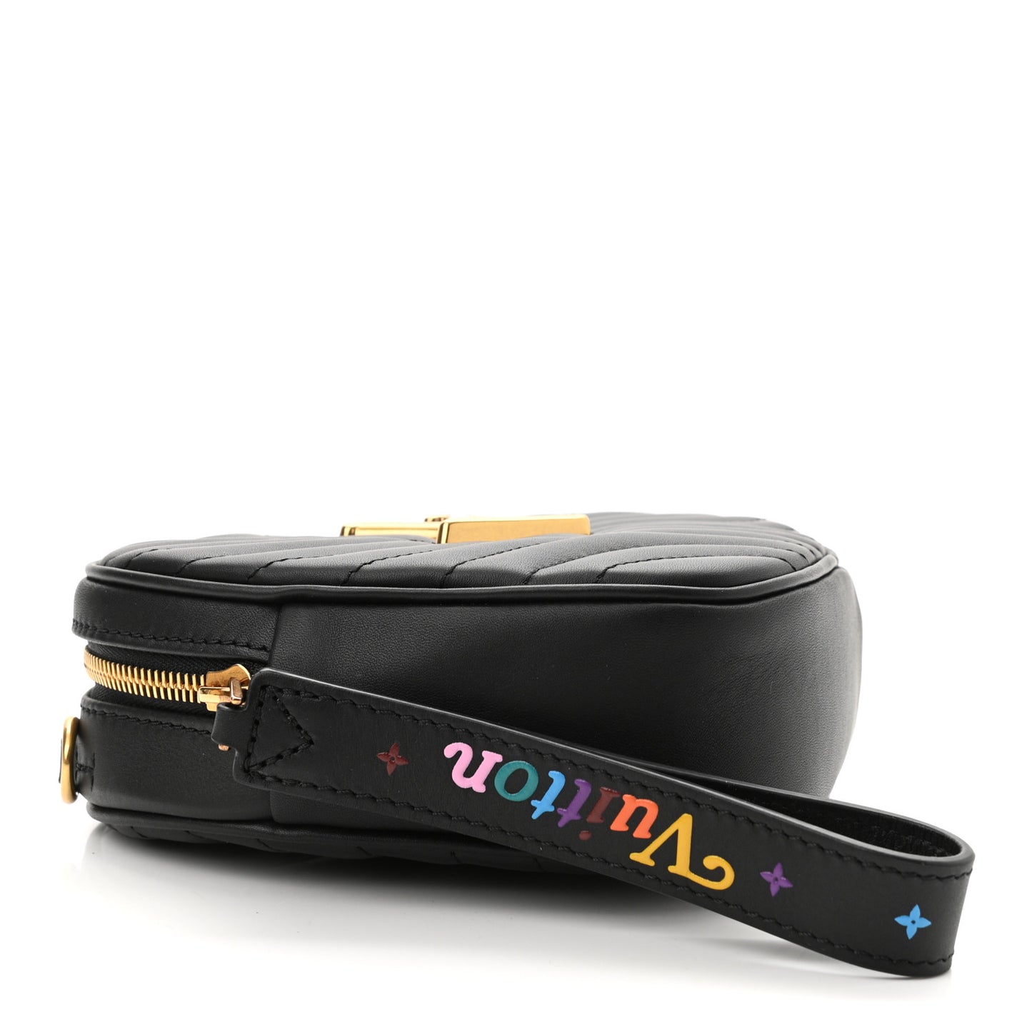 Calfskin New Wave Heart Bag Black