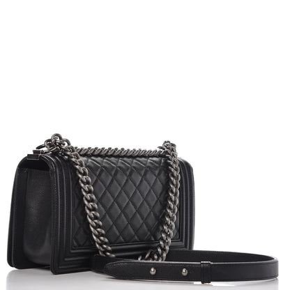 Chanel Caviar Quilted Medium Boy Flap Black 3 of 8