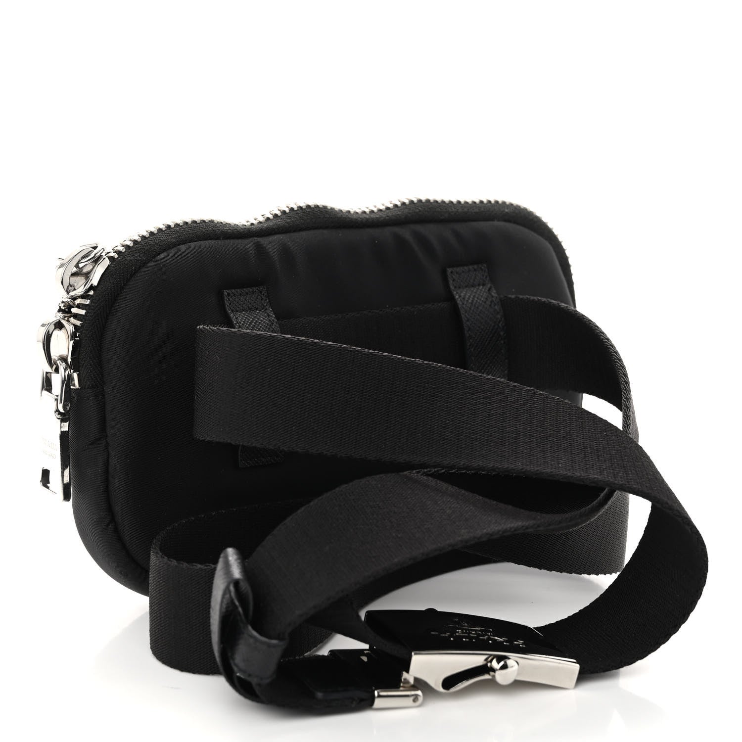 Prada Nylon Saffiano Belt Bag Black 3 of 10