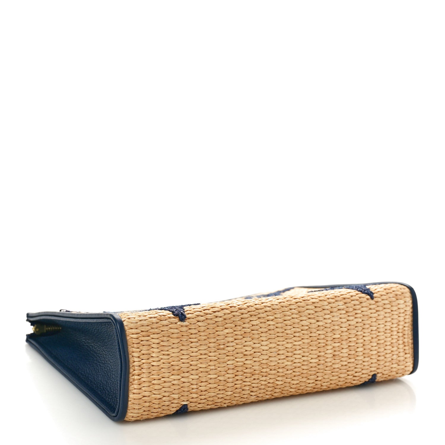 Louis Vuitton Raffia Calfskin Monogram Giant Toiletry Pouch 26 Blue 4 of 10