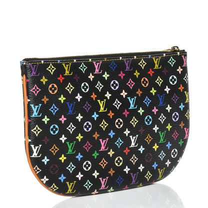 Louis Vuitton Monogram Multicolor Pochette Plate GM Black 3 of 6