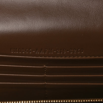 Fendi Vitello Soft F is Fendi Bi-Color FF 1974 Embossed Continental Envelope Wallet On Chain Maya Black 6 of 9