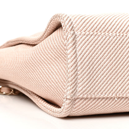 Chanel Mixed Fibers Calfskin Mini Deauville Tote Rose Pink 9 of 10