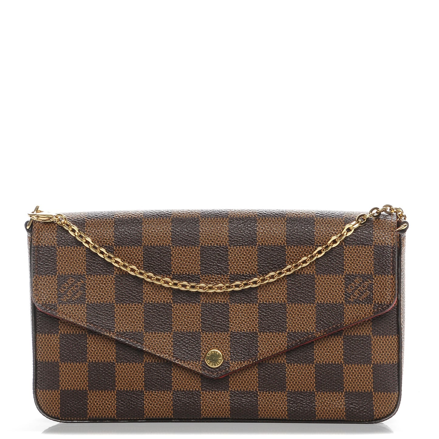 Damier Ebene Pochette Felicie Chain Wallet