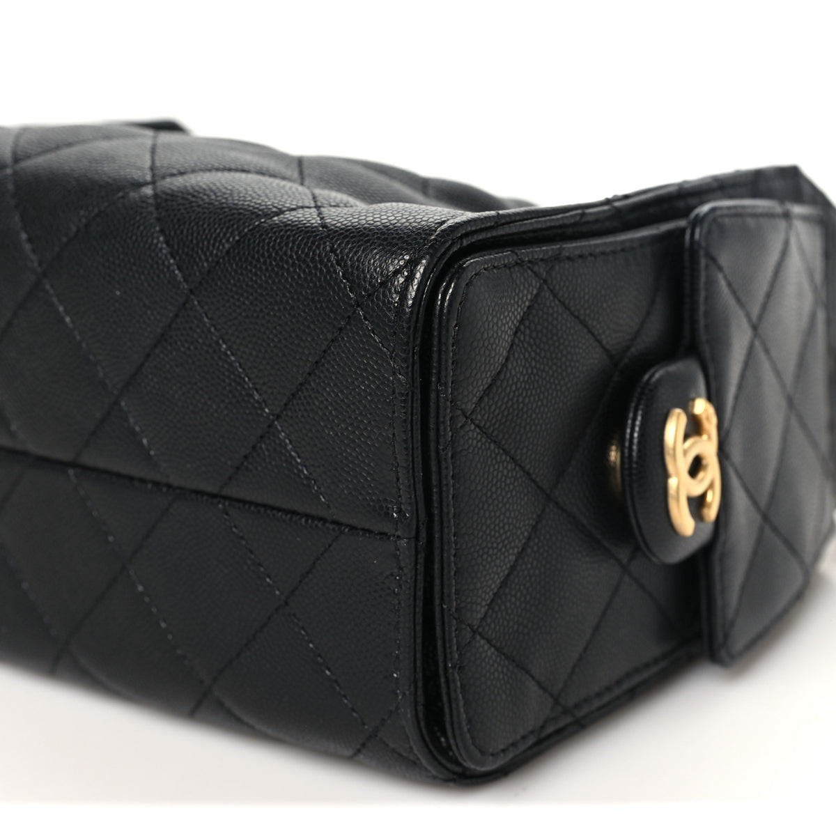 Chanel Caviar Quilted Mini Chanel 25 Handbag Black 10 of 10
