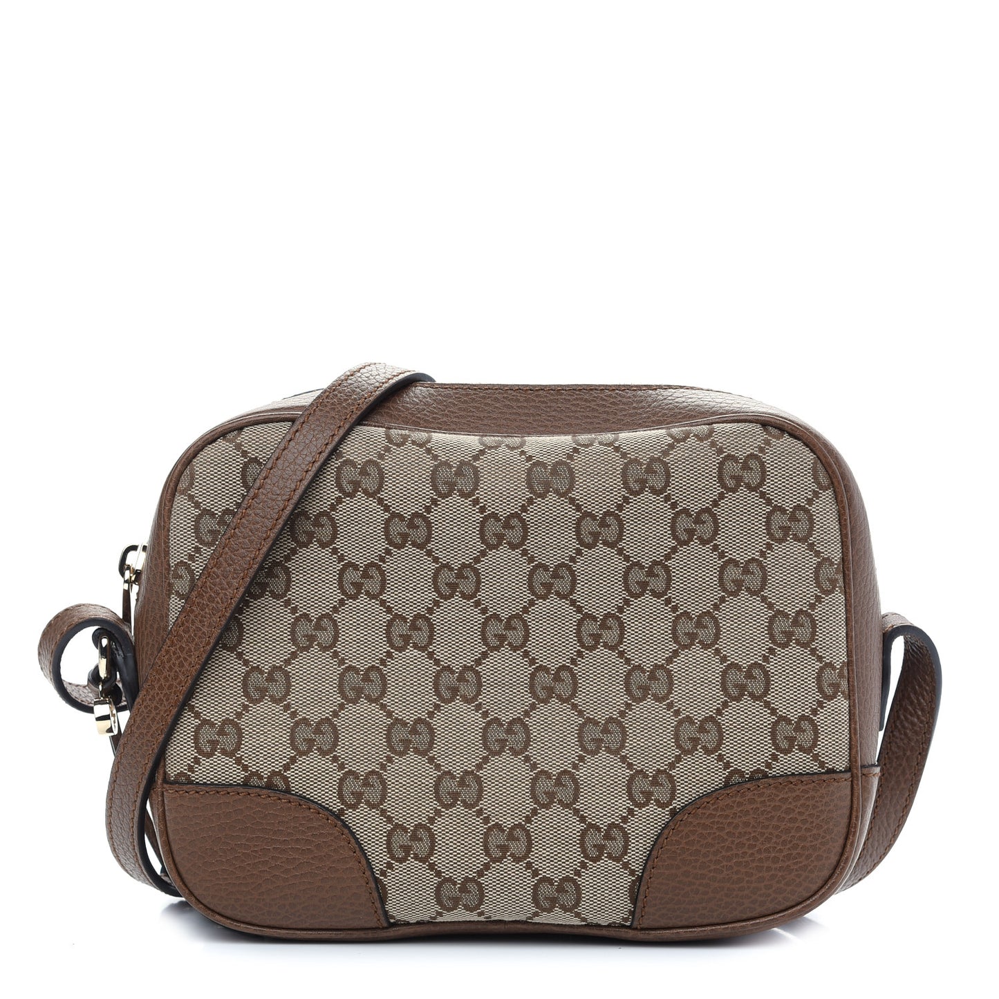 Monogram Mini Bree Messenger Bag Beige Tabacco