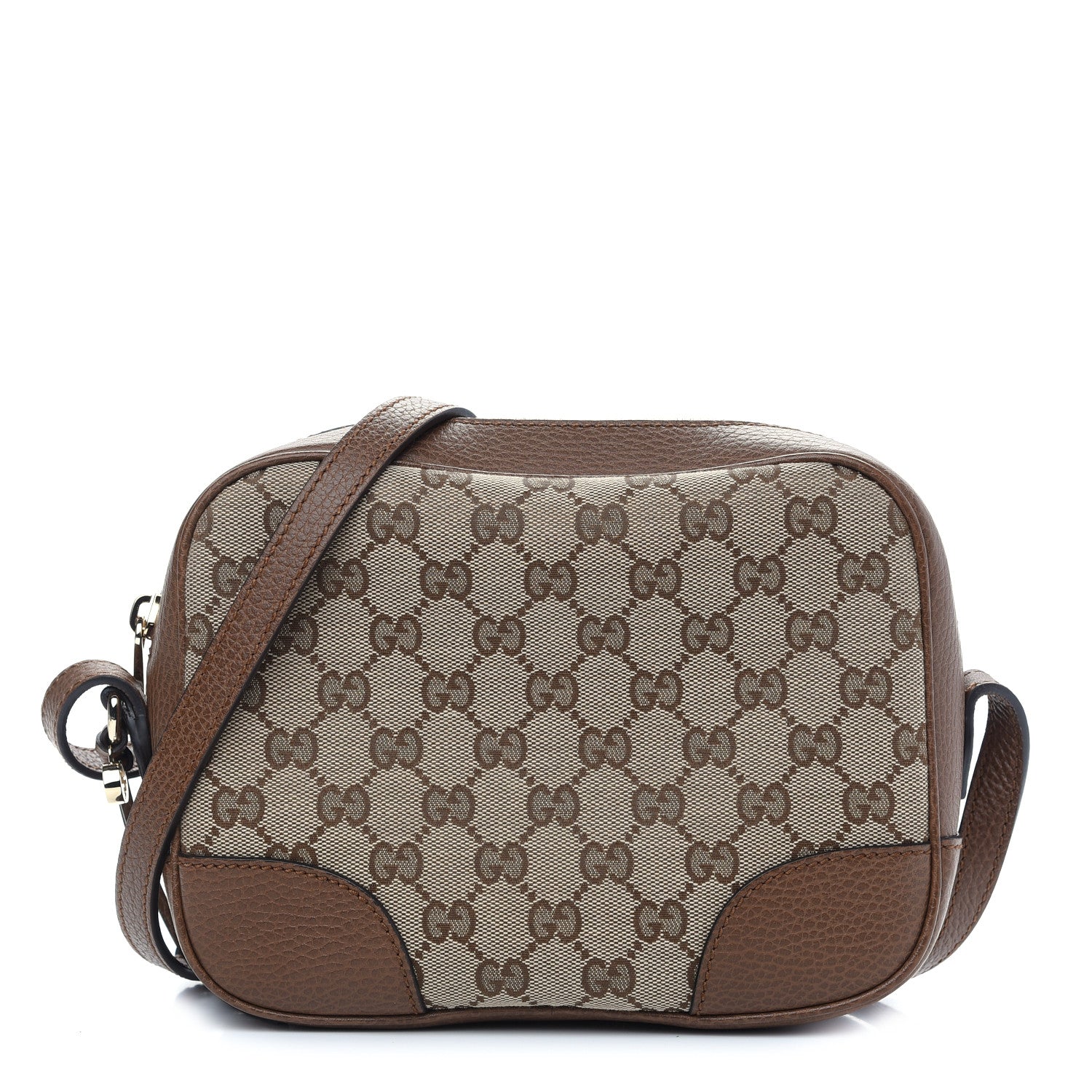 Gucci Monogram Mini Bree Messenger Bag Beige Tabacco 1 of 9