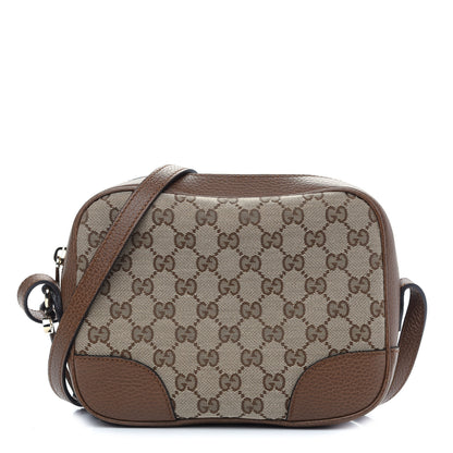 Gucci Monogram Mini Bree Messenger Bag Beige Tabacco 1 of 9