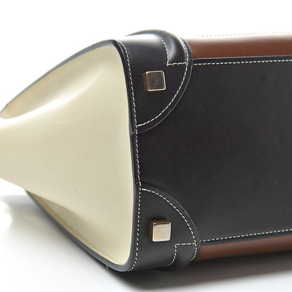 Celine Smooth Calfskin Micro Tri-Color Luggage Chestnut 9 of 13