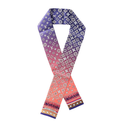 Louis Vuitton Silk Monogram Map Bandeau 1 of 6