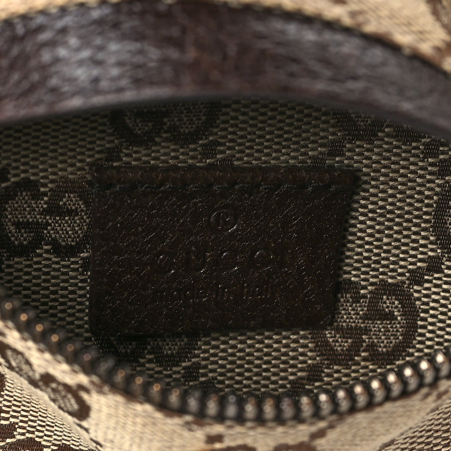 Monogram Web Belt Bag Dark Brown