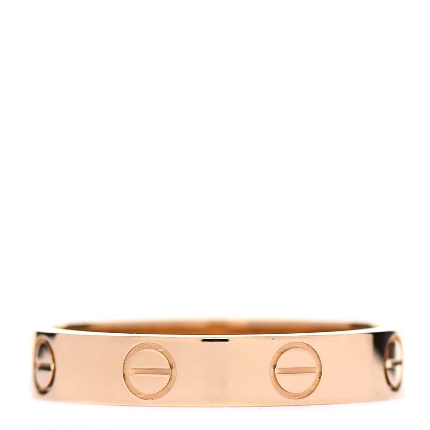 18K Yellow Gold 3.5mm LOVE Wedding Band Ring 54 6.75
