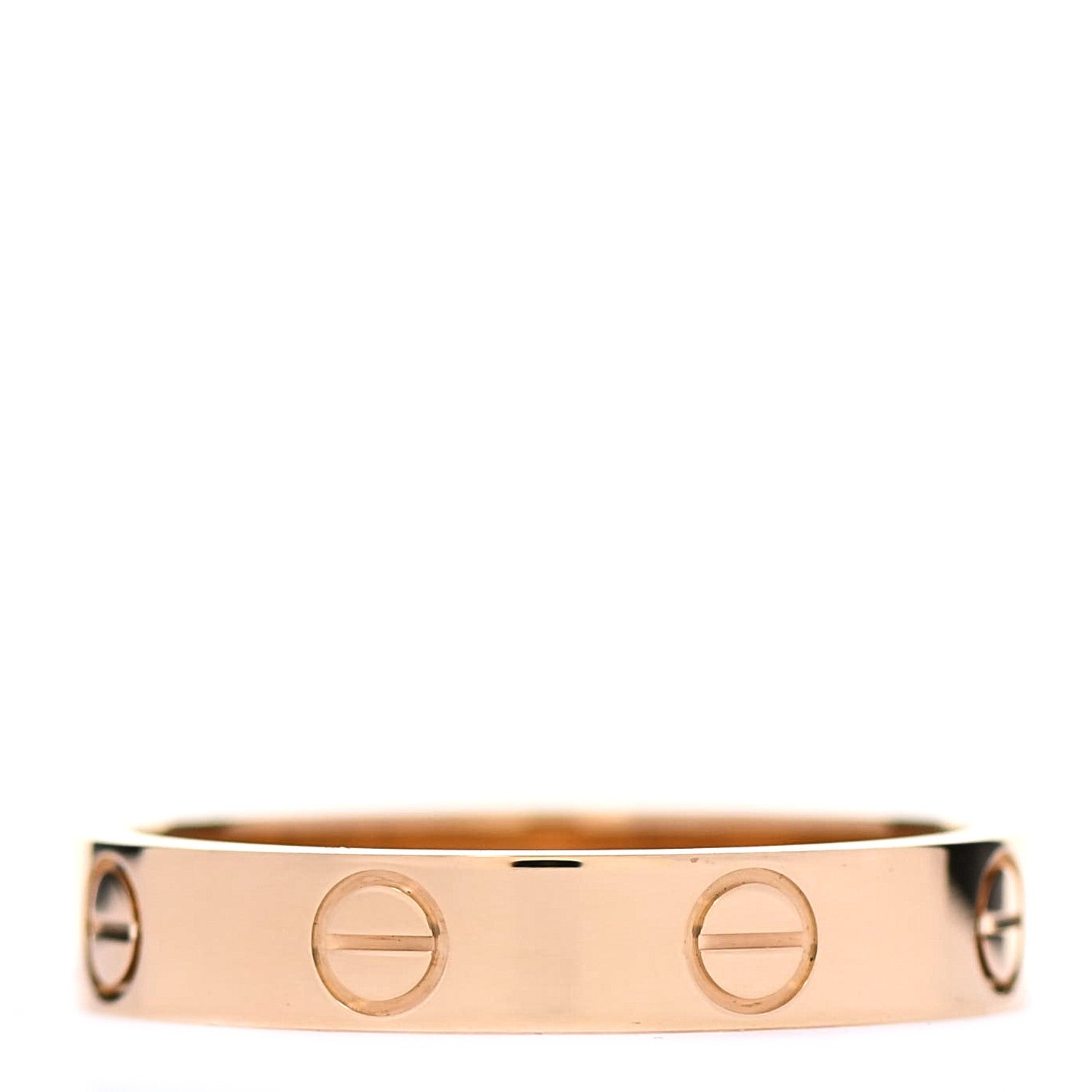 Cartier 18K Yellow Gold 3.5mm LOVE Wedding Band Ring 54 6.75 3 of 5