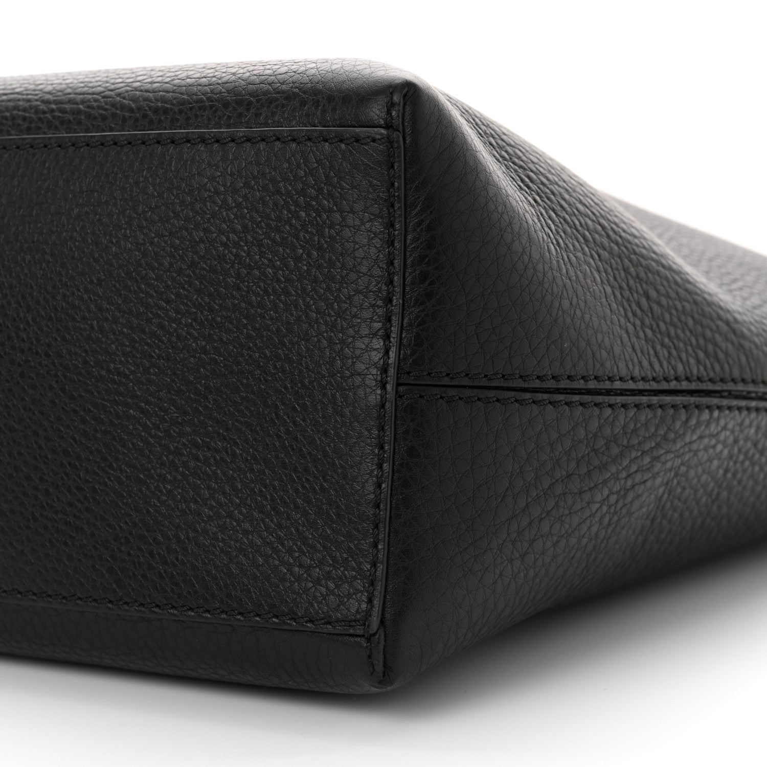 Valentino Garavani Grained Calfskin Rockstud Shoulder Tote Black 9 of 10