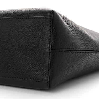 Valentino Garavani Grained Calfskin Rockstud Shoulder Tote Black 9 of 10
