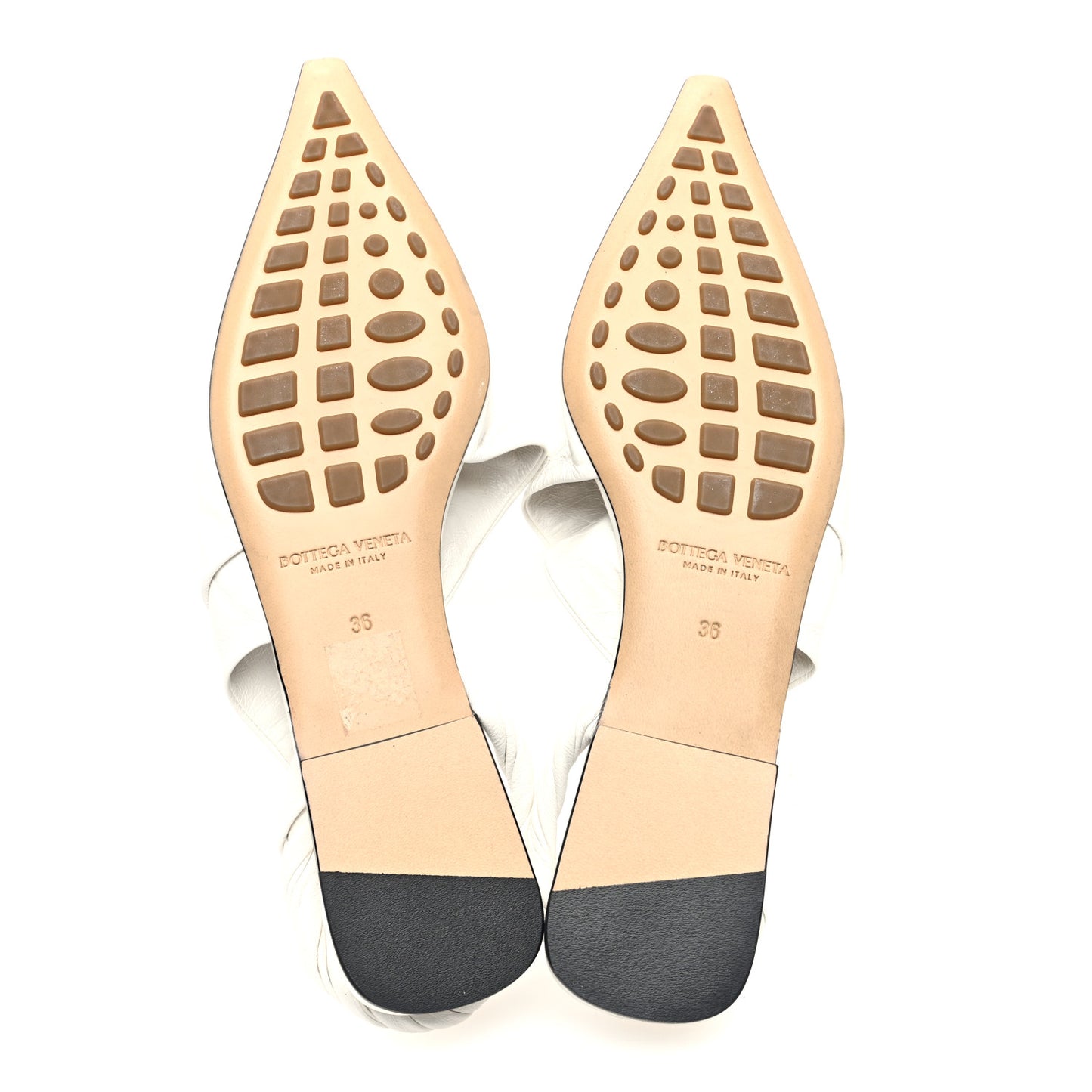 Nappa BV Point Ballet Flats 36 White