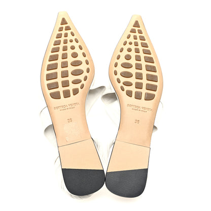 Bottega Veneta Nappa BV Point Ballet Flats 36 White 5 of 7