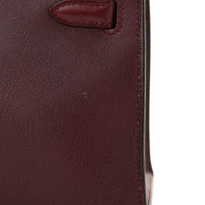 Hermes Evergrain Kelly Pochette Clutch Prune 9 of 9