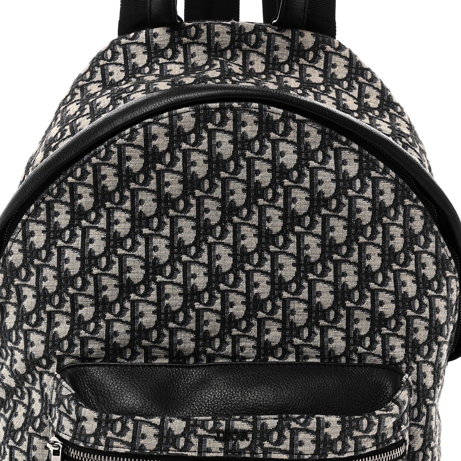 Christian Dior Oblique Calfskin Rider Backpack Beige Black 7 of 9