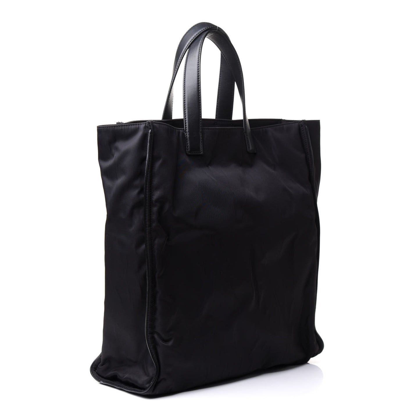 Nylon Vitello Century Dolce Monster Eyes Tote Black Sunflower