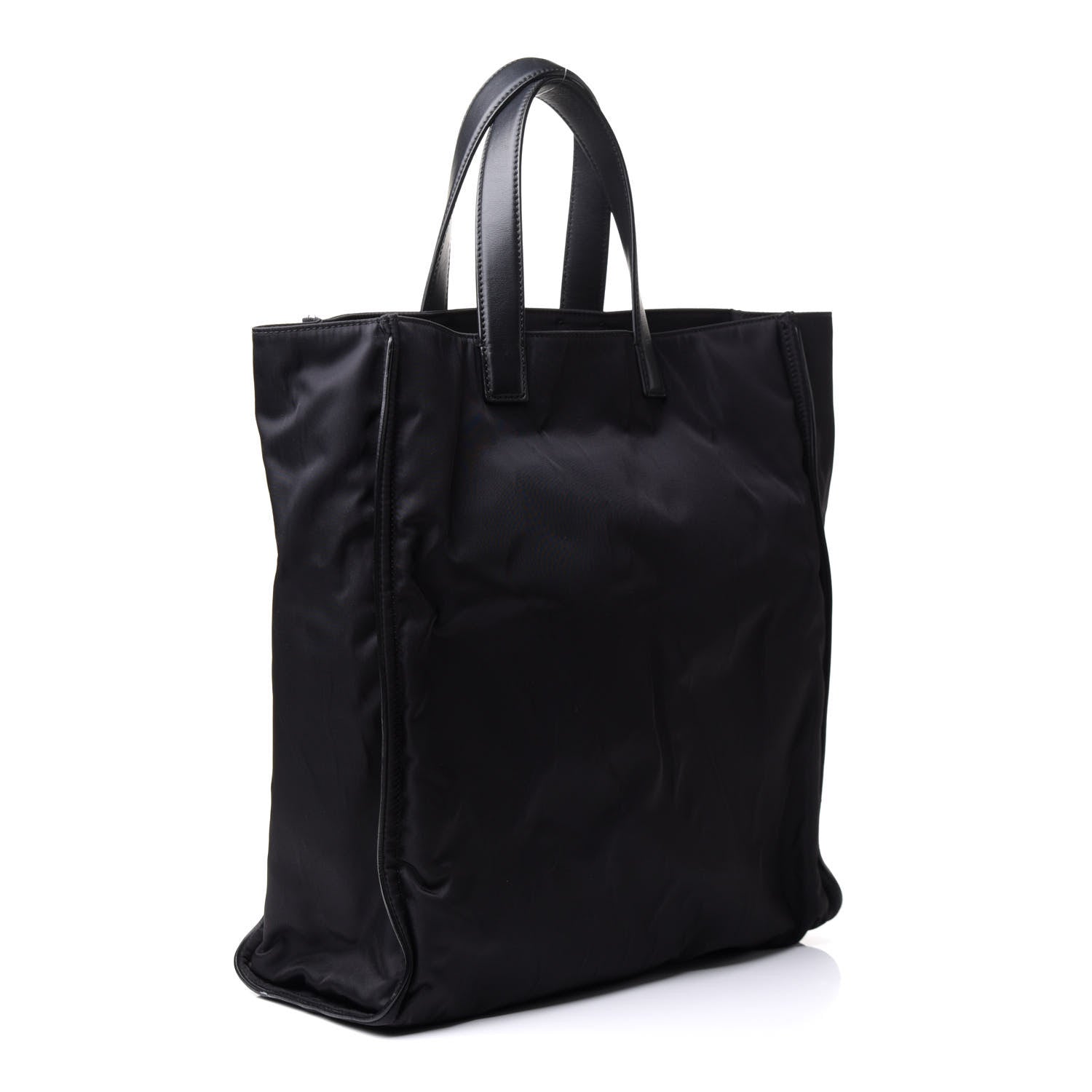 Fendi Nylon Vitello Century Dolce Monster Eyes Tote Black Sunflower 3 of 17