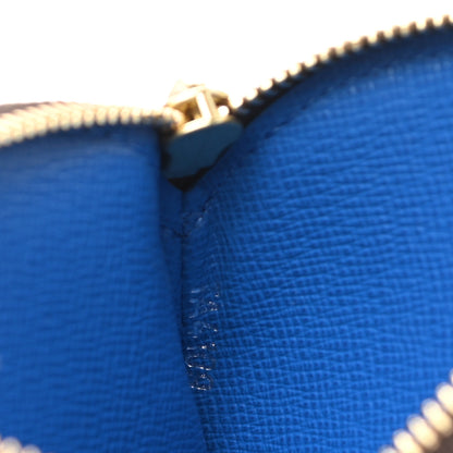Louis Vuitton Monogram 2019 Christmas Animation Round Coin Purse Blue 7 of 7