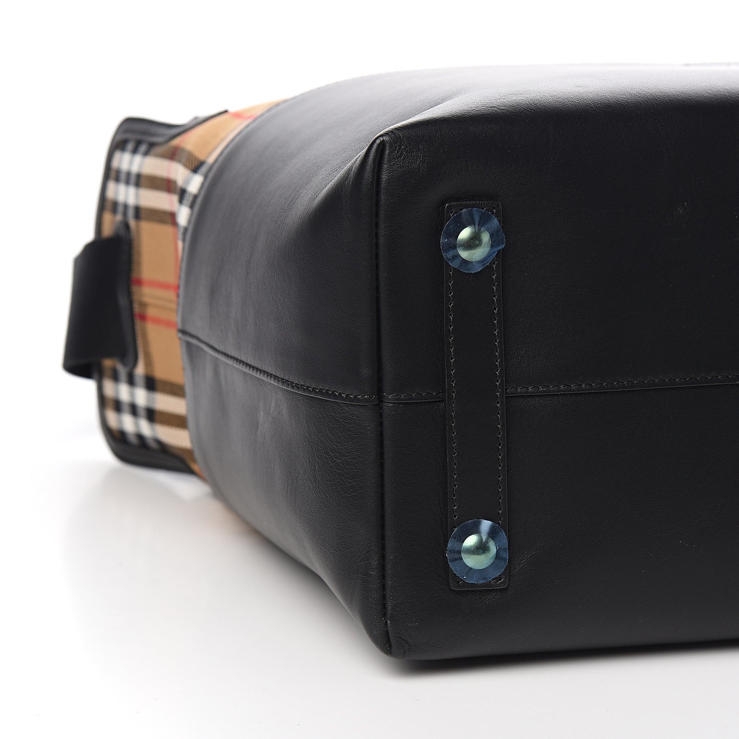 Calfskin Vintage Check Kingswood Achly Diaper Bag Black