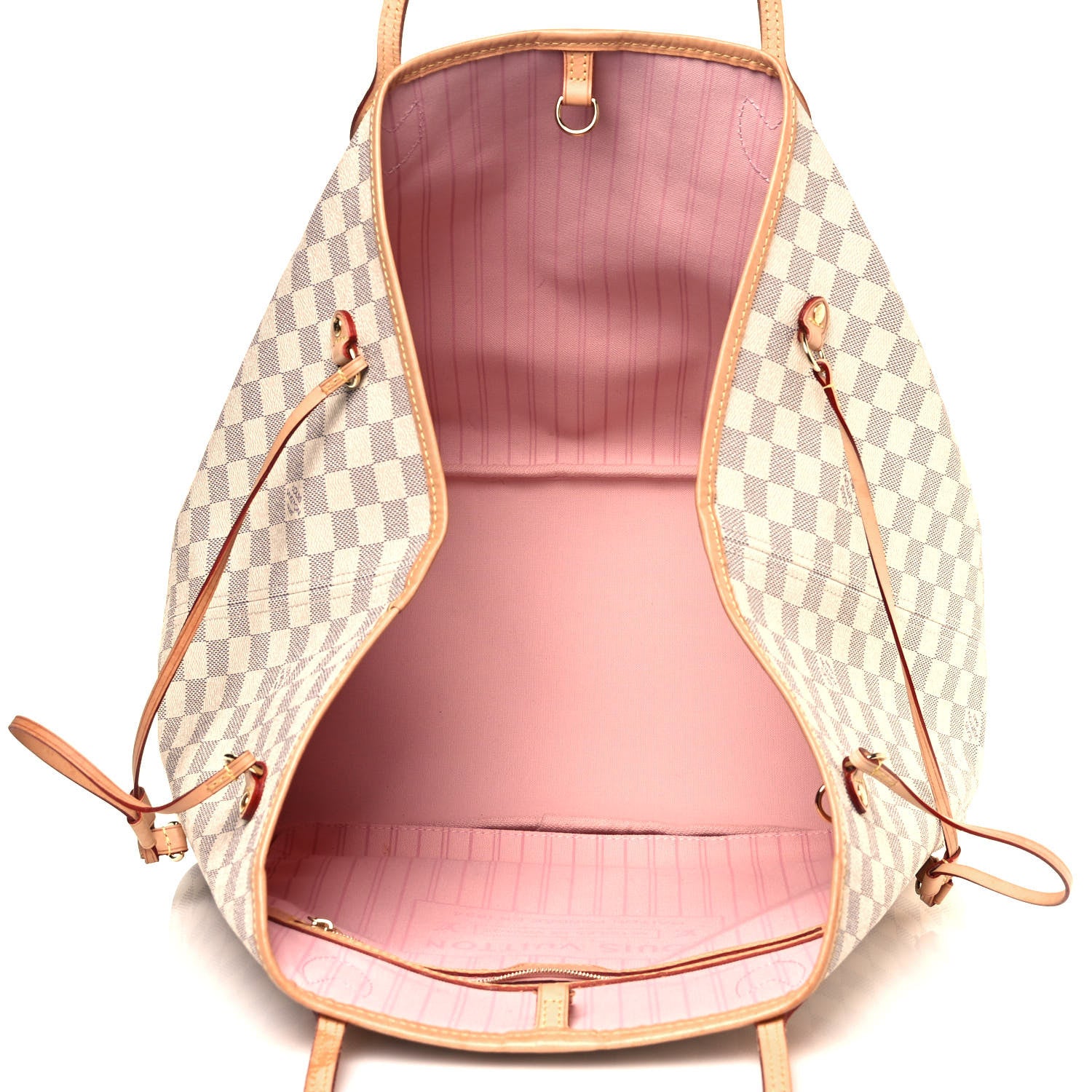 Louis Vuitton Damier Azur Neo Neverfull GM Rose Ballerine 5 of 15
