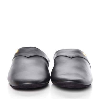 Louis Vuitton X SUPREME Lambskin Mens Hugh Slippers 7 Black 3 of 11