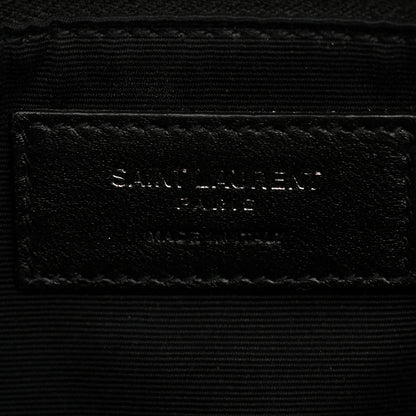 Saint Laurent Crinkled Calfskin Matelasse Monogram Medium Niki Chain Satchel Blanc Vintage 7 of 13